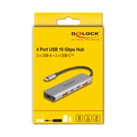 USB 10 Gbps 2 Port Typ-A+ 2 Type-C Hub mit Anschlus