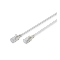 CAT 6A F-FTP Slim Patchkabel 10 m Grau Kupfer LSZH