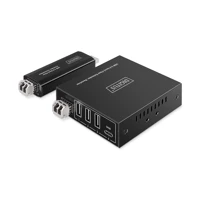 USB 3.2 Gen1 Fiber Extender, 5 Gbps, 4 Ports: 3x US