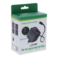 USB Netzteil - 70W - GaN - USB-C PD + USB-A