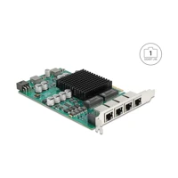 PCI Express x4 Netzwerkkarte LAN 4xRJ45 PoE+ - Netz