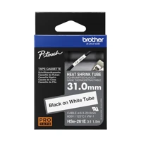 HSe-261E - Schwarz auf Weiß - Rolle (3,1 cm x 1,5 m