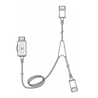 Headset Trainer Y-cable for A100 - 0,48 m