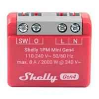 WLAN-Schaltaktor 1PM Mini Gen4 WiFi-Switch Rot 8 A