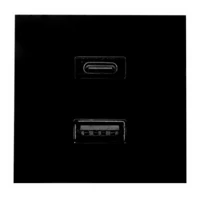 · Unterputz Zubehör· USB· Charger Schwarz - USB Cha