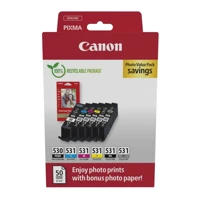 PGI-530/CLI-531 PGBK/C/M/Y/BK/GY Photo Value Pack