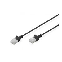 CAT 6 U-UTP Slim Patchkabel Schwarz - Netzwerk - CA