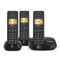 PURE 100 AM Trio schwarz Schnurlostelefon mit AB In