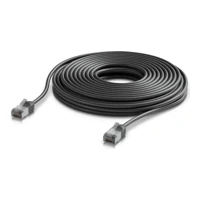 Ultra-thin rugged shielded outdoor patch cable for