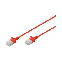 CAT 6 U-UTP Slim Patchkabel Rot - Netzwerk - CAT 6