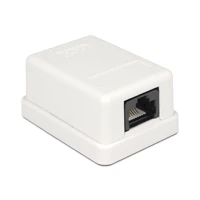 Wanddose, RJ-45, weiß