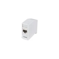 Hutschienenadapter m.Cat.6a-Kupplung 2xRJ45-Buchse