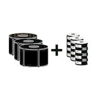 ZipShip 5319 Wax, Schwarz, 110 mmx74m -