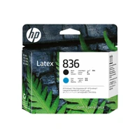 836, Schwarz, cyan, Original, Latex, Druckkopf