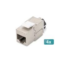 CAT 6A Keystone Modul geschirmt mit Kabelmanager 4