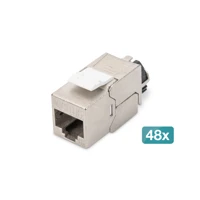 CAT 6A Keystone Modul geschirmt mit Kabelmanager 48