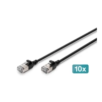Digitus Patchkabel CAT 6A F/FTP Slim 5m schwarz Kupfer - Ne