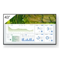 Sony Professional FW-43BZ30PB 43" Edge LED Display,4K HDR,Deep Black