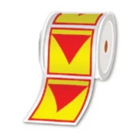 Brother Klebstoff - Gelb, Rot - 85 x 100 mm 300 Etikett(en)