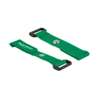 DeLock Klettverschluss-Cinchkabelbinder, 15cm, grün