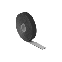 DeLock Klettverschluss, 5m, Schwarz