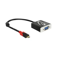 DeLock Videokonverter, DisplayPort, VGA, Schwarz, retail