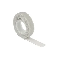 DeLock Hook-and-loop fastener, Kabelbinder, 1m, Grau