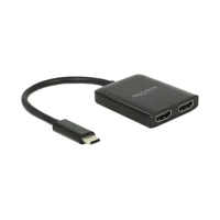 DeLock Externer Videoadapter, STDP4320, USB-C, 2x HDMI, Sc