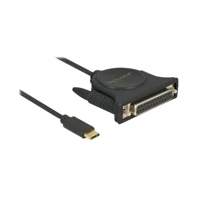 DeLock USB-/Parallelkabel, USB-C Stecker zu DB-25 Buchse