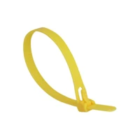 DeLock Kabelbinder, 20cm, gelb (100er-Packung)