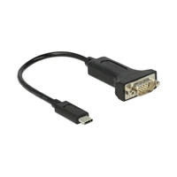 DeLock Kabel USB / seriell, USB-C Stecker zu DB-9 Stecker