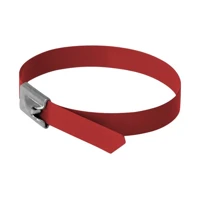 DeLock Kabelbinder, 20cm, Rot (10er-Packung)