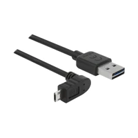 DeLock Easy, USB-Kabel, USB Stecker umkehrbar zu Micro-USB