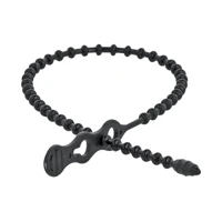 DeLock Beaded, Kabelbinder, 31cm, Schwarz (10er-Packung)