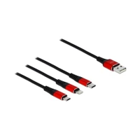 DeLock 3 in 1, Kabel nur zum Laden, USB Stecker zu Micro-U