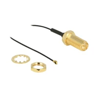 DeLock Antennenkabel, RP-SMA (R) zu MHF4 (S), 35cm, Koax