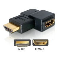 DeLock HDMI-Adapter, HDMI Stecker zu HDMI Buchse, rechts-g