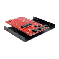 DeLock Converter SATA 22 pin > mSATA with 3,5" Frame, Spei