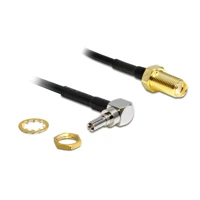 DeLock Adapter CRC-9 Plug 90° > SMA Jack, Antennenadapter