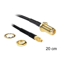 DeLock Antennenkabel, SMA Buchse zu MMCX Stecker, 20cm, Sc