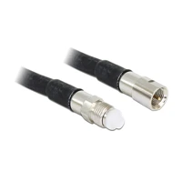 DeLock Antennenkabel, FME Buchse zu FME Stecker, 5m, Schwa