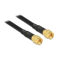 DeLock Antennenkabel, SMA Stecker zu SMA Stecker, 2m, LMR