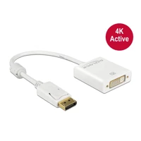 DeLock Videokonverter, DVI, DisplayPort, weiß