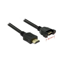 DeLock HDMI-Kabel mit Ethernet, HDMI Stecker zu HDMI Buchs