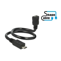 DeLock OTG ShapeCable, USB-Verlängerungskabel, Micro-USB T