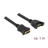 DeLock HDMI-Kabel mit Ethernet, HDMI Buchse zu HDMI Buchse