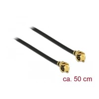 DeLock Antennenkabel, MHF/U.FL Stecker gewinkelt zu MHF/U