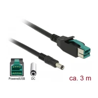 DeLock Powered USB-Kabel, USB PlusPower (12 V) Stecker zu