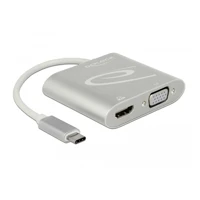 DeLock Externer Videoadapter, STDP4320, USB-C, HDMI, VGA