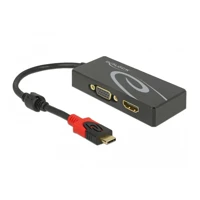 DeLock Externer Videoadapter, USB-C, HDMI, VGA